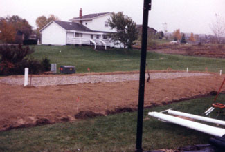 final landscaping of septic mound system dodge county
