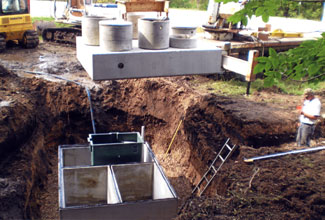 installation of septic system by Rolefson